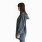 Hoodie "Keep it Street" with embroidery on the hood in gray streetwear drift