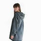 Hoodie "Keep it Street" with embroidery on the hood in gray streetwear drift